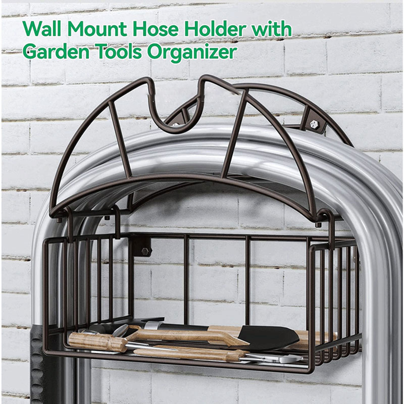 Gardening Yard Tools - Wall Mount Garden Hose Holder with