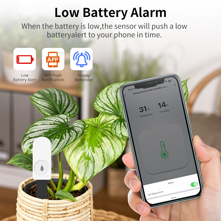 Smart ZigBee Soil Moisture Sen - Moisture Meter Plant ulasan dan harga