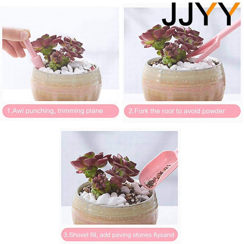 4Pcs Mini Succulent Planter Ac - Gardening Tools Kit ulasan dan harga