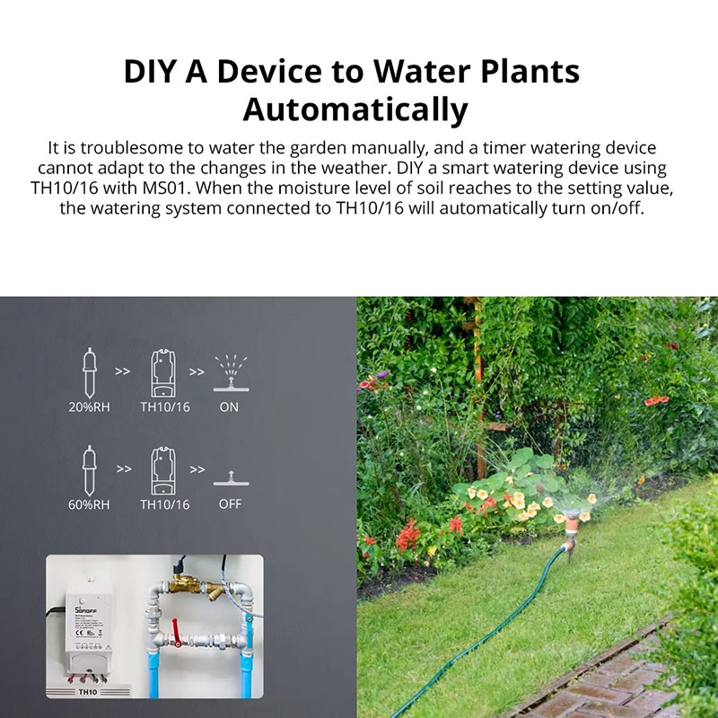 SONOFF MS01 Smart Soil Moistur - Moisture Meter Plant ulasan dan harga