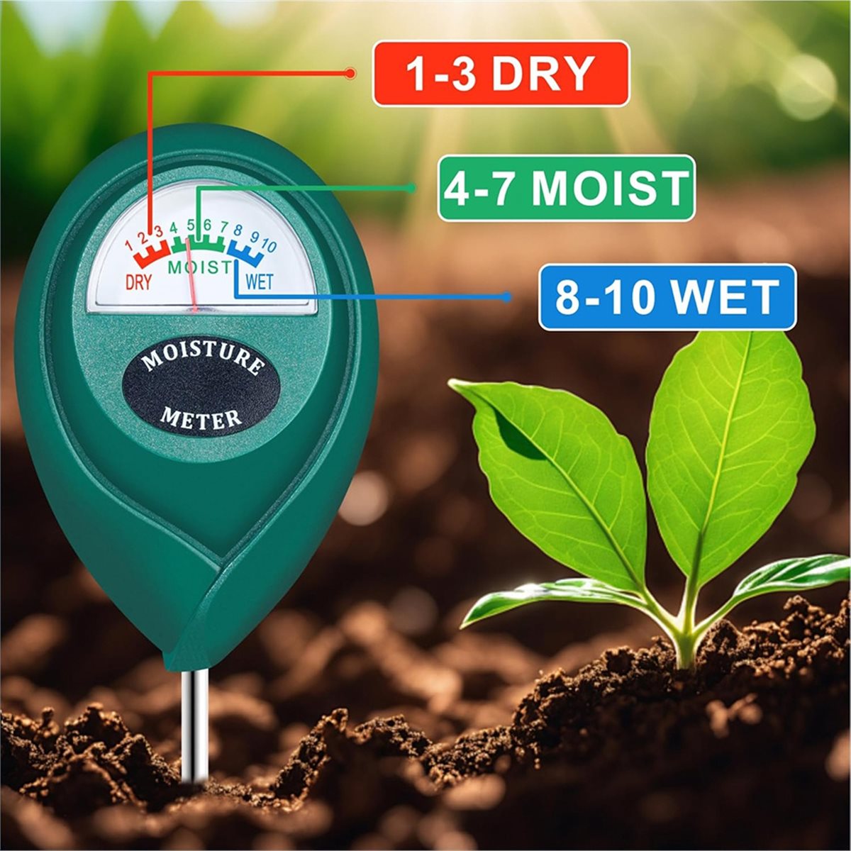 LNHF Long Probe Deep Use Soil  - Moisture Meter Plant ulasan dan harga