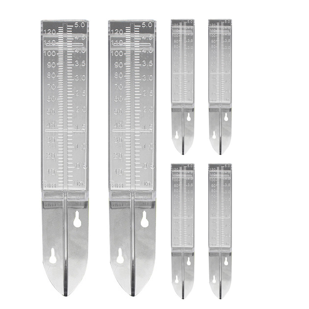 6Pcs Rain Gauge Plastic Outdoo - Gardening Yard Tools ulasan dan harga