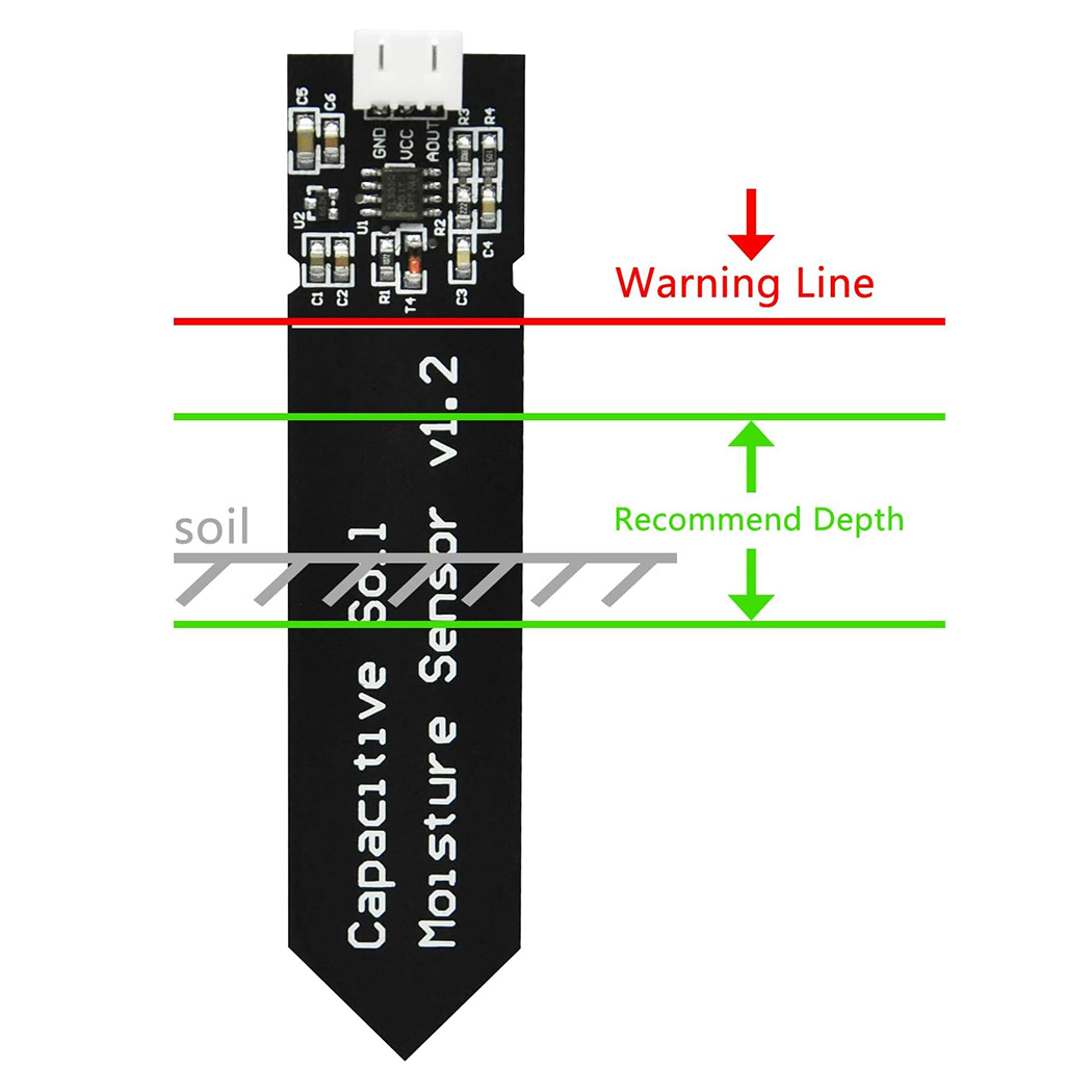 Capacitive Soil Moisture Senso - Moisture Meter Plant ulasan dan harga