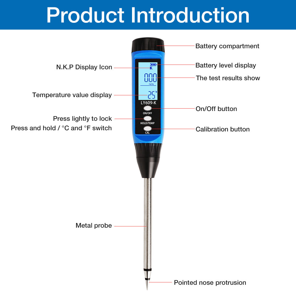 High-Precision Portable NPK So - Moisture Meter Plant ulasan dan harga