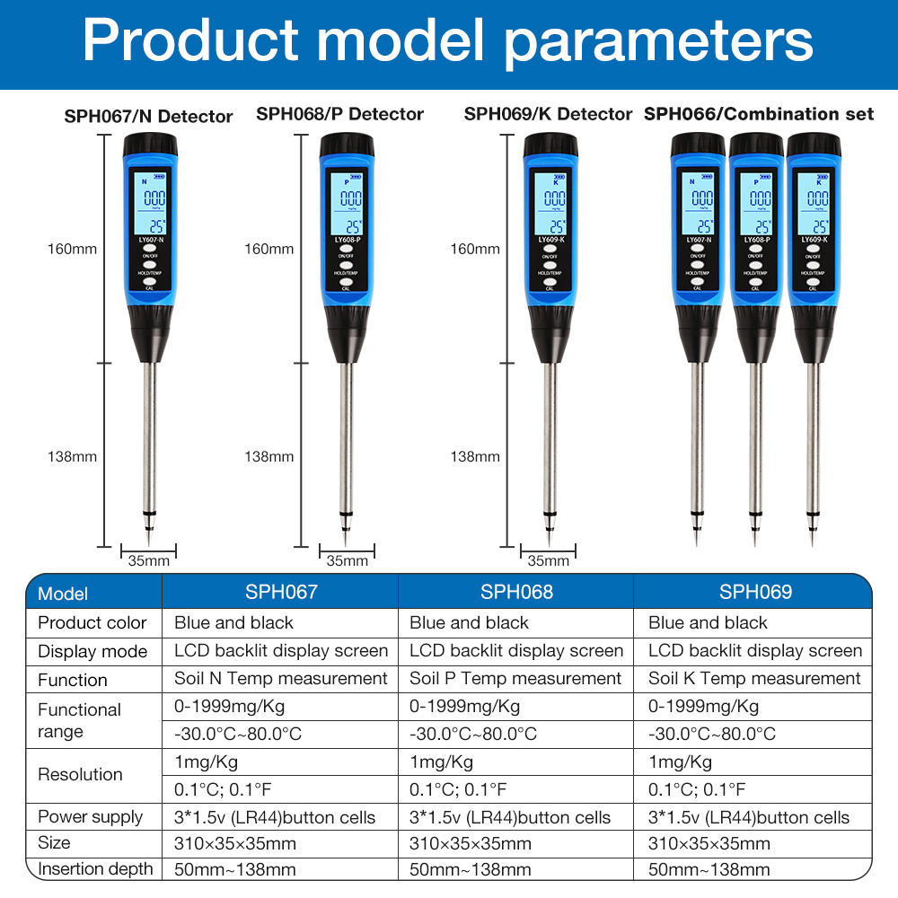 High-Precision Portable NPK So - Moisture Meter Plant ulasan dan harga