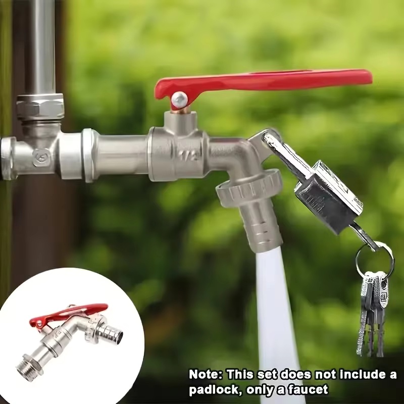1Pc 1/2 Inch Zinc Alloy Faucet - Gardening Yard Tools ulasan dan harga