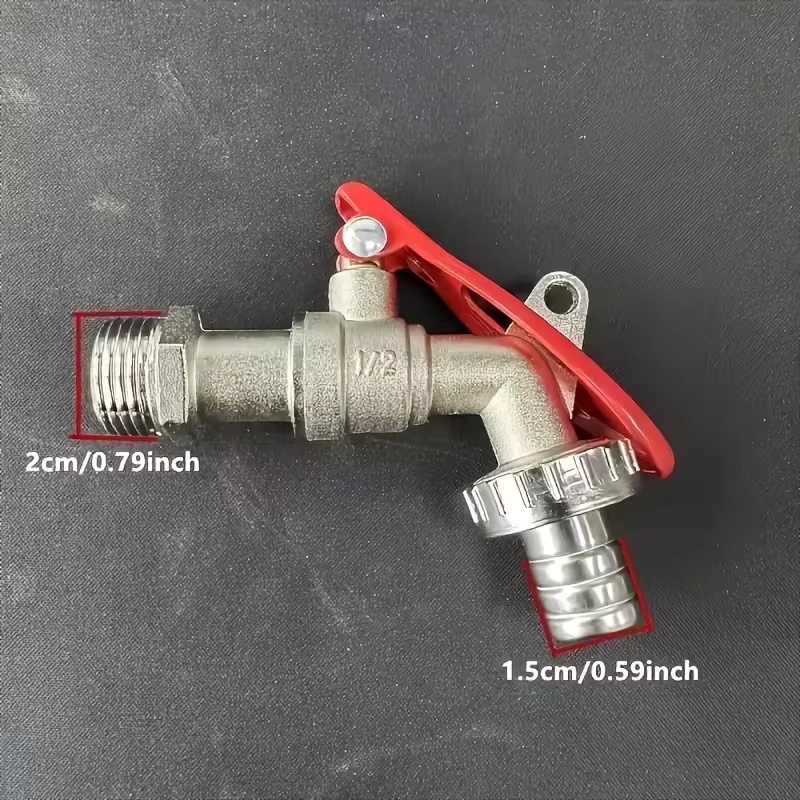 1Pc 1/2 Inch Zinc Alloy Faucet - Gardening Yard Tools ulasan dan harga