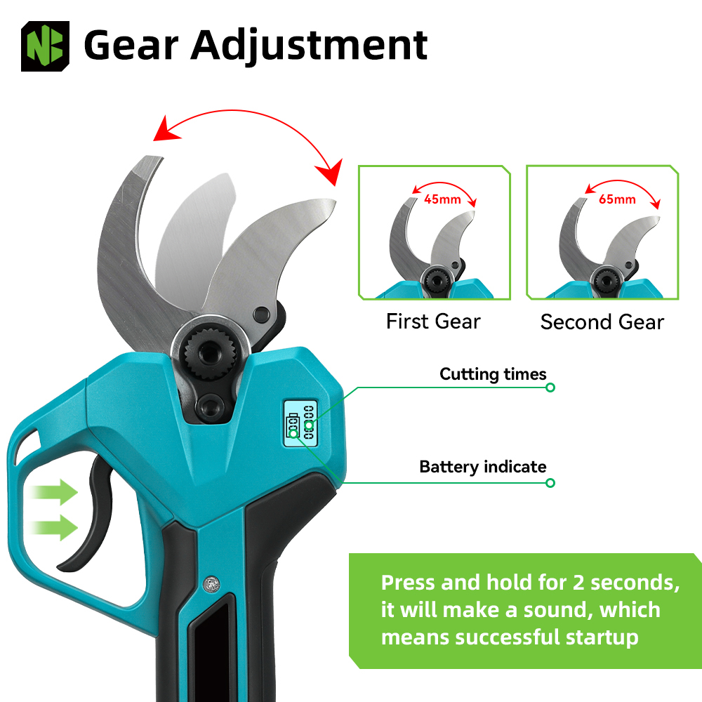NEWBENY 65MM Cordless Electric - Pruning Shears ulasan dan harga