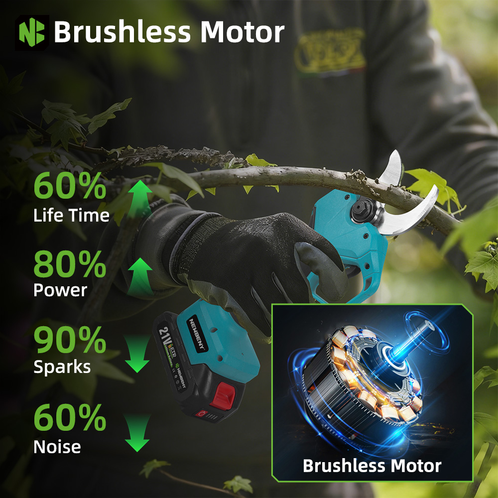 NEWBENY 65MM Cordless Electric - Pruning Shears ulasan dan harga