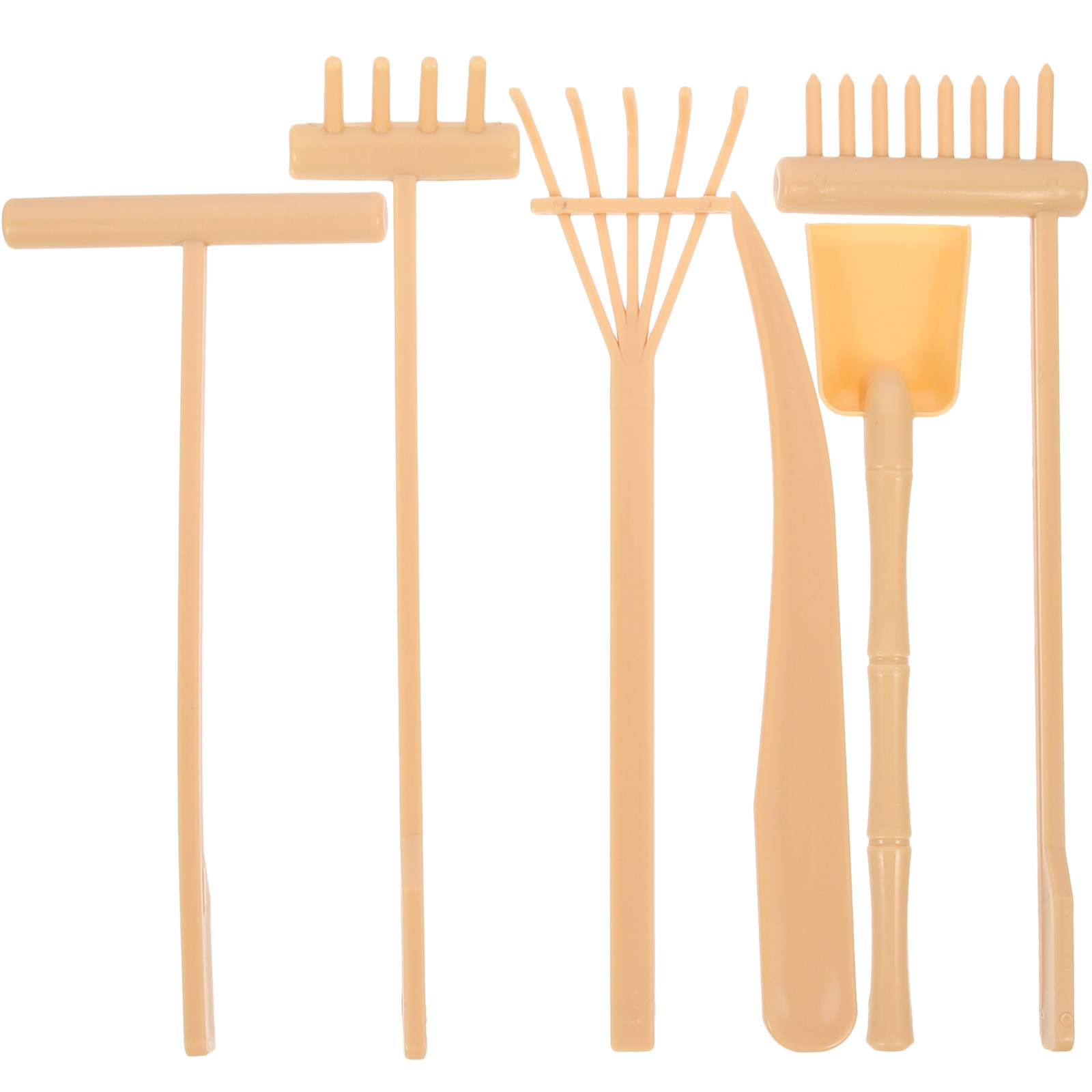 6Pcs Mini Zen Garden Rakes San - Gardening Tools Drawing ulasan dan harga