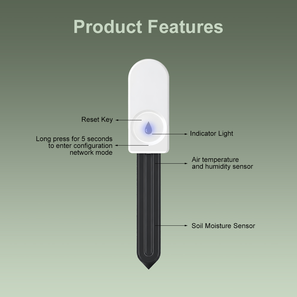 ZigBee Soil Moisture Tester Hu - Moisture Meter Plant ulasan dan harga