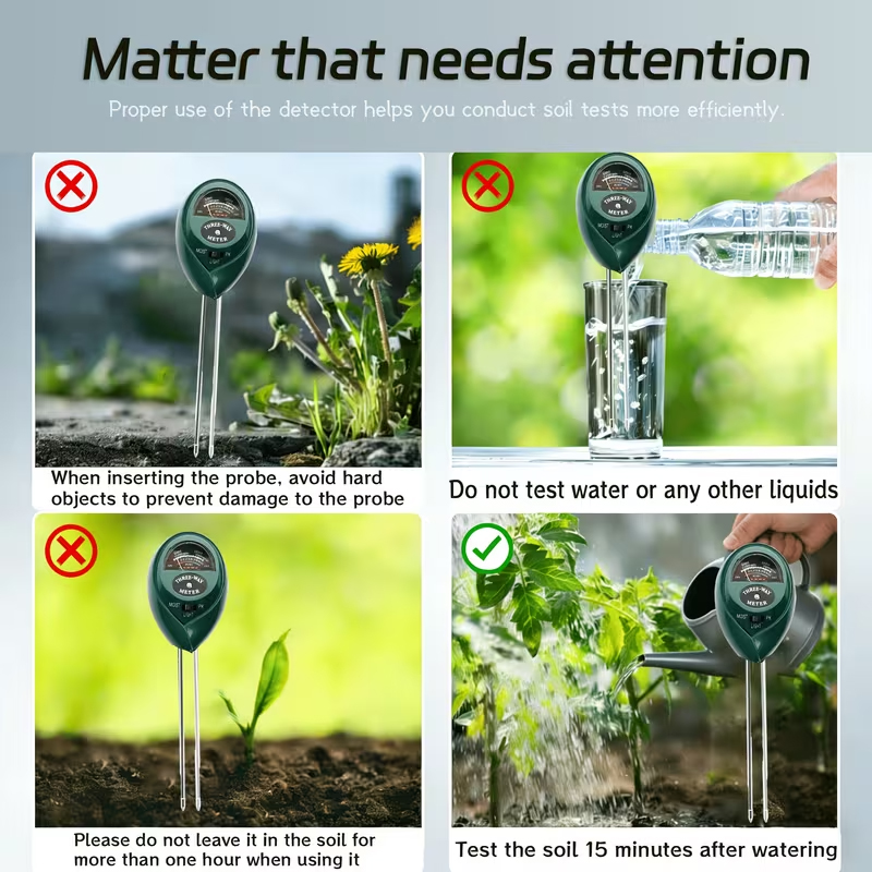 3-in-1 Soil Tester (Moisture,  - Moisture Meter Plant ulasan dan harga