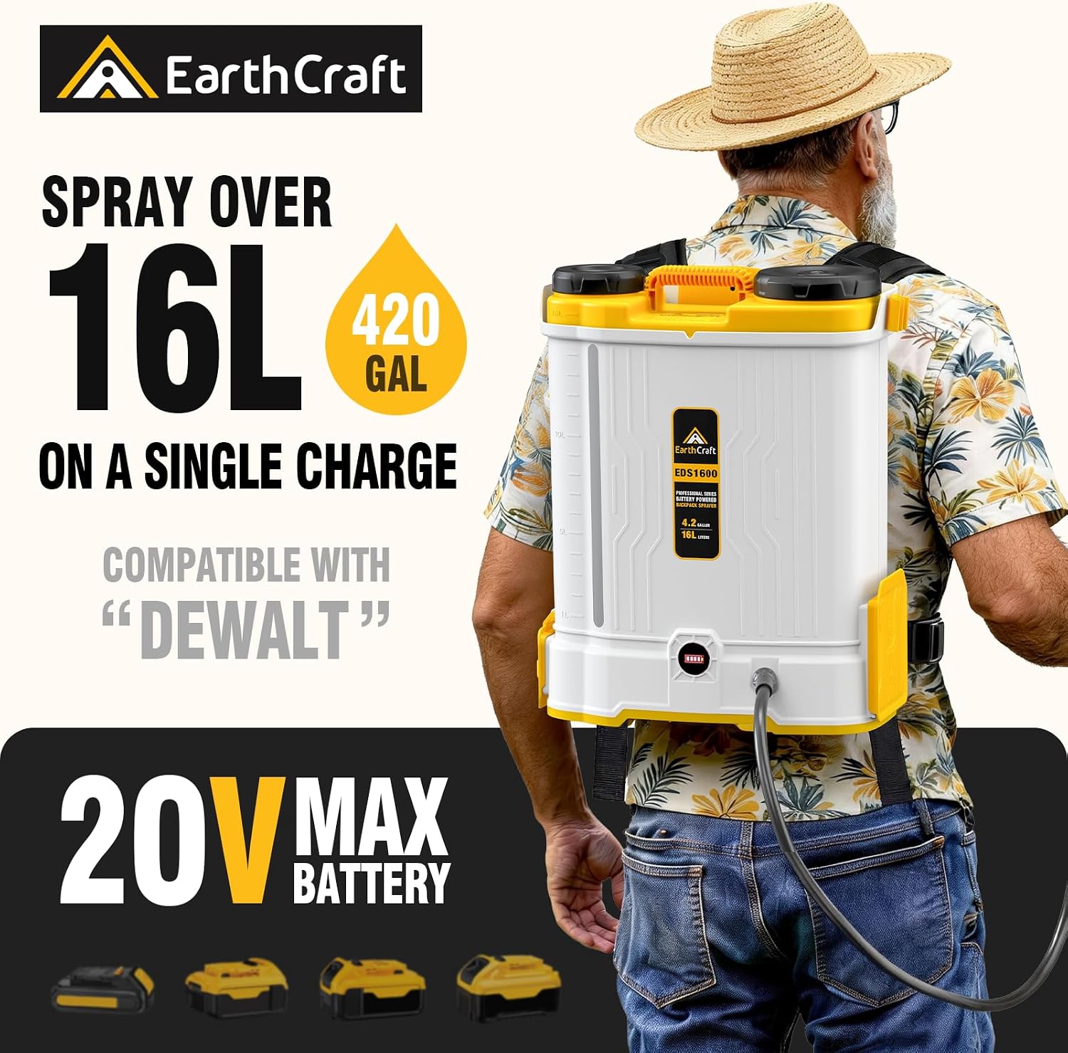 4.2 Gal Battery Powered Backpa - Gardening Yard Tools ulasan dan harga